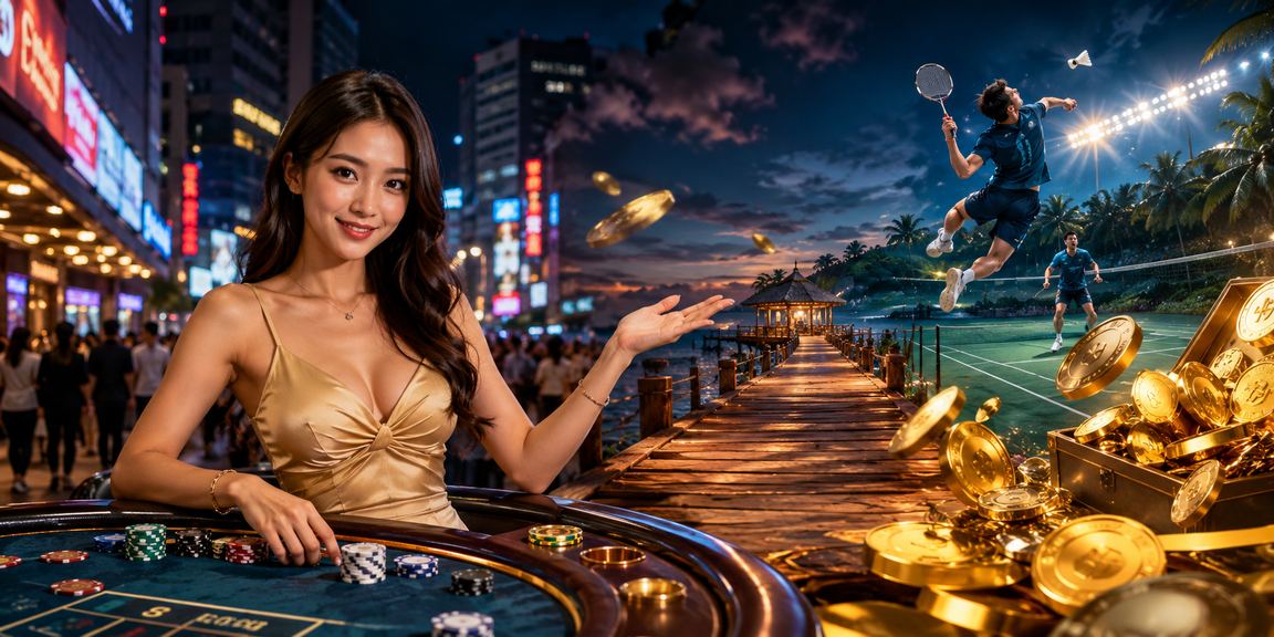 A sophisticated modern entertainment casino space in Kuala Lumpur